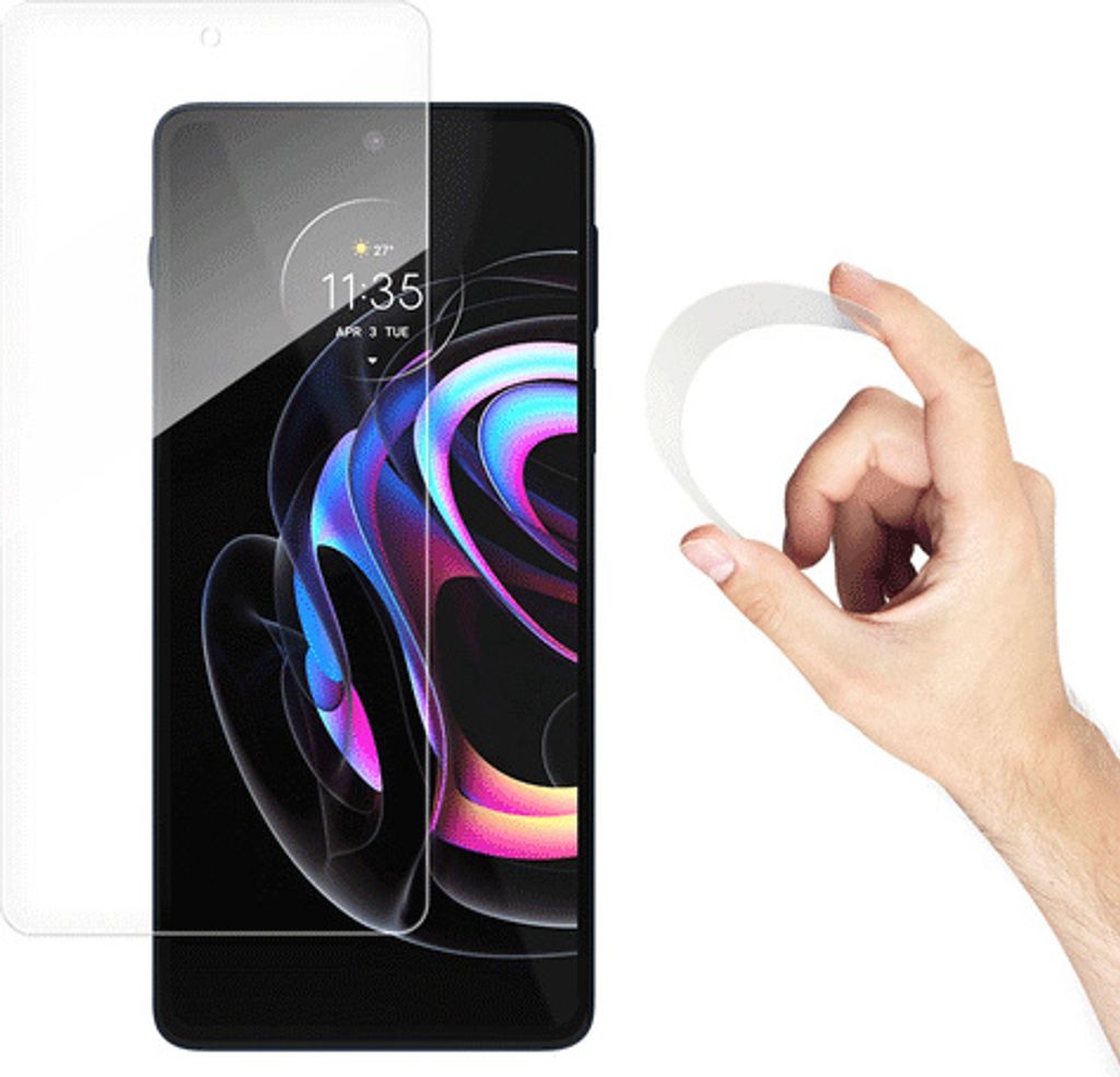 Wozinsky Nano Flexi Hybrid Glasschutz Displayschutz für Motorola Moto Edge 20, transparent