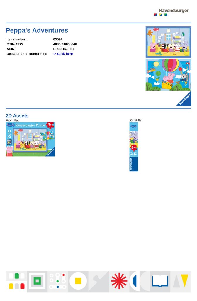 Peppas Abenteuer Ravensburger 05574 Produktbild 