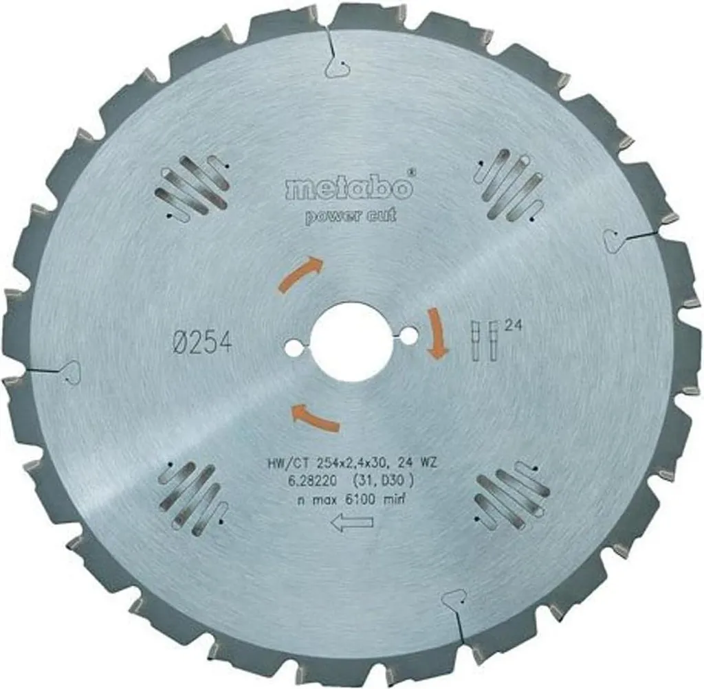 Specifiche Metabo 628224000 PrecisionCut 315x30mm 48 Denti WZ