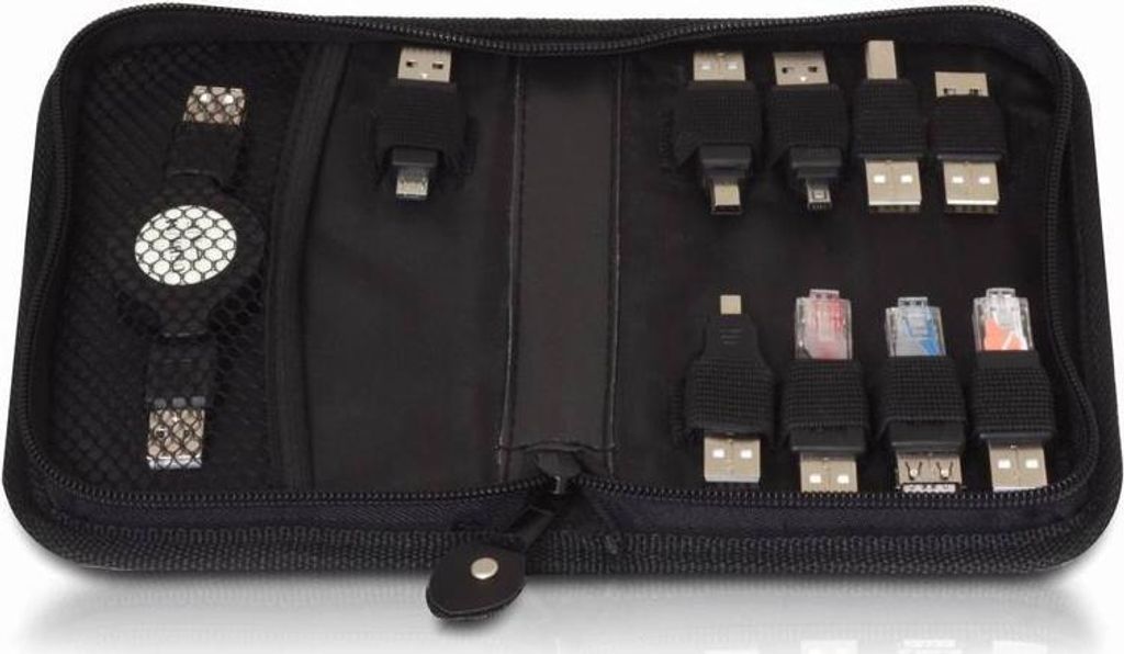 DeLOCK USB adapter kit 10 parts, Czarny, 1,2 m, 170 mm, 100 Zdjęcie produktu 