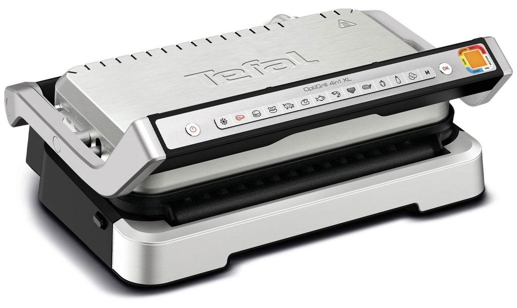 Tefal OptiGrill 2in1 XL GC782D, Edelstahl, Rechteckig, Produktbild 
