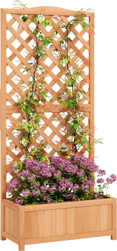 Support plantes grimpantes et bac à fleurs pour balcon et terrasse