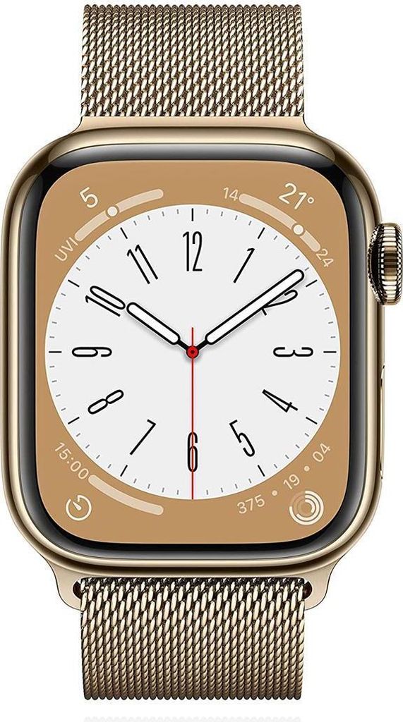 Apple Watch S8 45 Gold Ss Gd Mil Cel Produktbild 1
