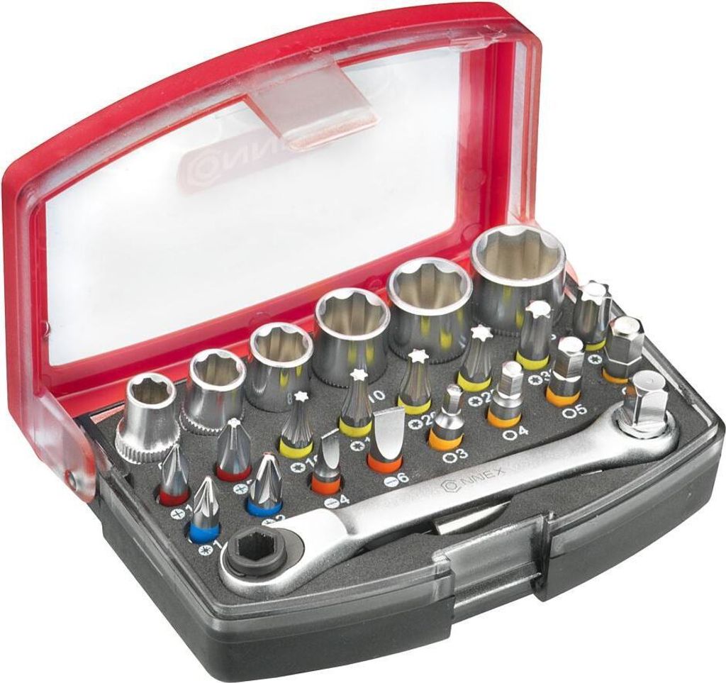 Connex Bit- und Steckschlüssel-Satz 25-teilig, 1/4 Zoll Produktbild 