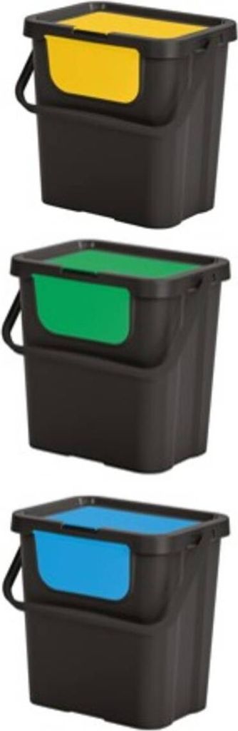 3er-set mülltrennungsbehälter 24l - 5 five simply smart