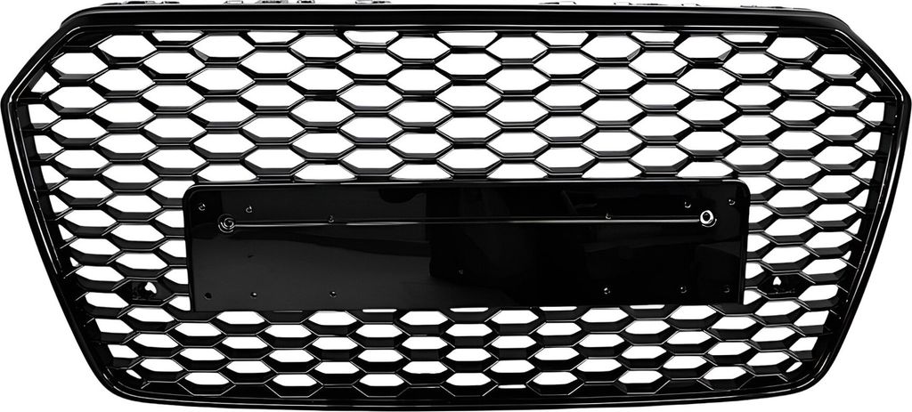 Kühlergrill Sportgrill Schwarz Glanz Waben Gitter PDC für Audi A7 4G ab