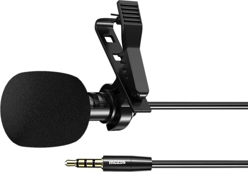 Microphone Lavalier Mozos Lavmic1 pour Interview et Vlog sur Téléphone