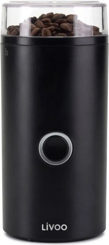 LIVOO Macinacaffè Elettrico Nero DOD219N 180W per Caffè Fresco