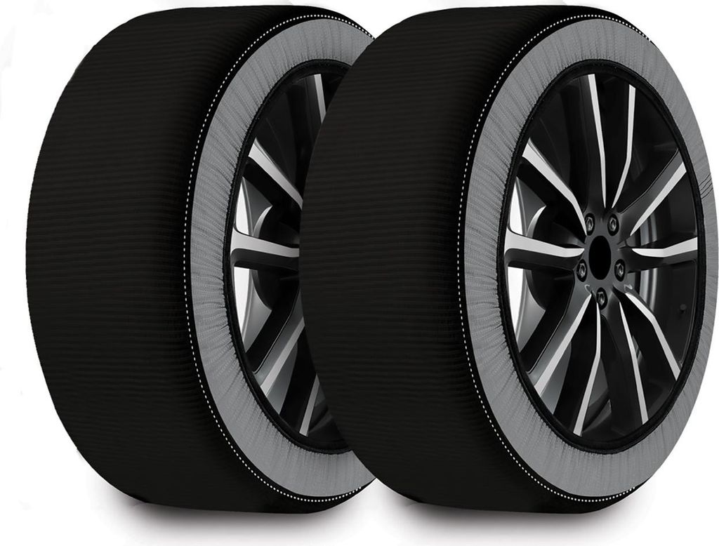 DAC | Textil Schneeketten - 2 Stück - Universal Schneeketten - 195/60 R14 - DAC Easy GO 3D - Homologierte - Größe S