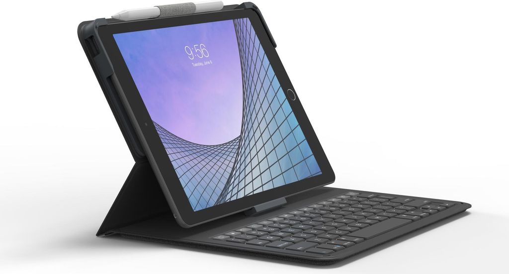 ZAGG Messenger Folio 2 - Deutsch - Apple - 10.2-in. iPad (7th & 8th gen) - 10.5-in. iPad Air (3rd gen) - Holzkohle - 26,7 cm (10.5 Zoll) - Kabellos