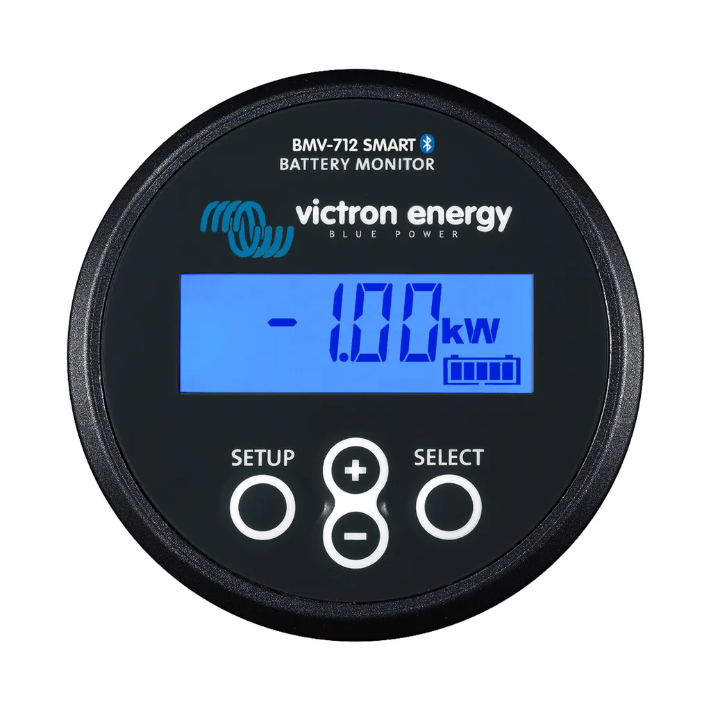 Contrôleur Victron BMV-712 Smart Noir Bluetooth pour Camping-car et Bateau