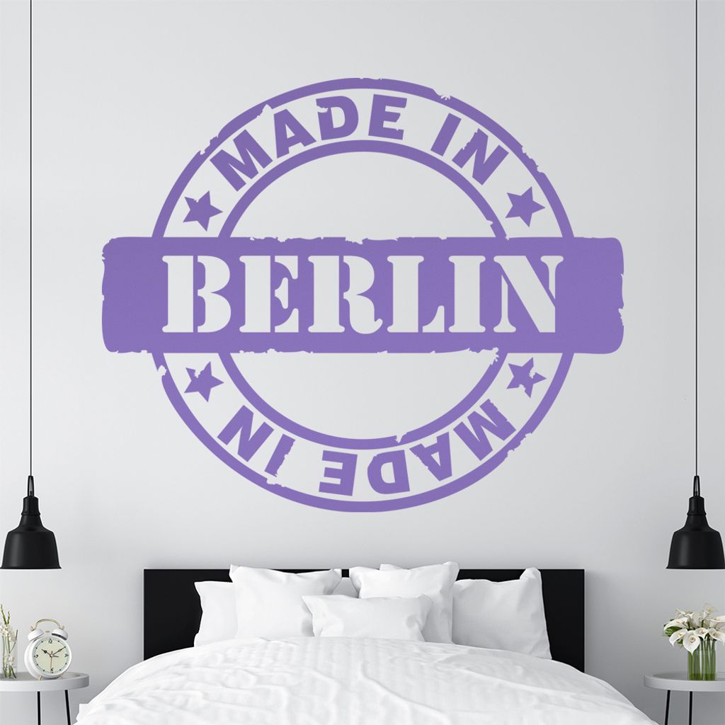 KIWISTAR Berlin - Old School Retro Logo Wandtattoo in 6 Größen - Wandaufkleber Wall Sticker - Dekoration, Küche, Wohnzimmer, Schlafzimmer, Bade...