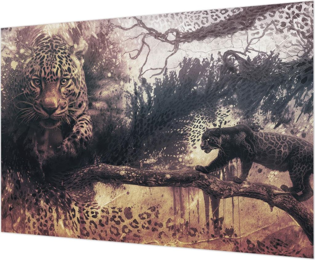 Wandtapete - Dekorative Tapete für Wohnzimmer - Tapetenfolie für Wanddekoration - 208x146 cm - Waldthema