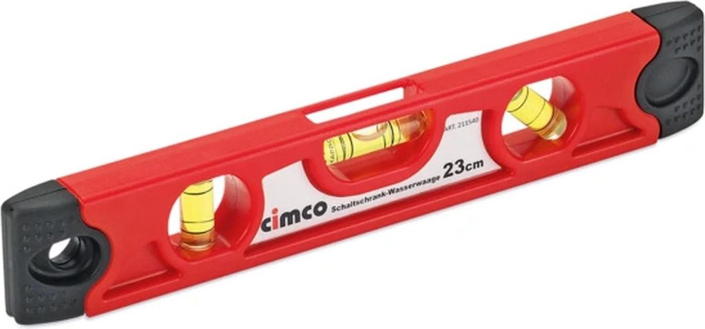 Cimco Schaltschrank-Wasserwaage, Torpedoform, 1 Stk.