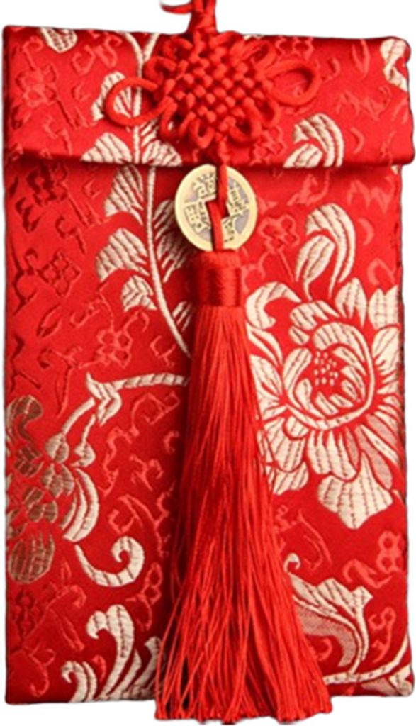 Brocade Quasten chinesischer Stil Lucky Money Bag Red Envelope Happy New Year Tasche-8#