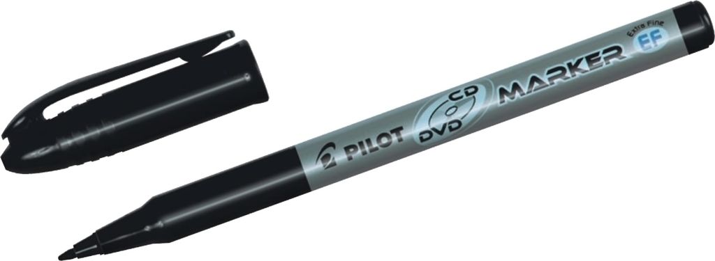 Pilot - CD-Marker Begreen extra fein schwarz | 10 Stück