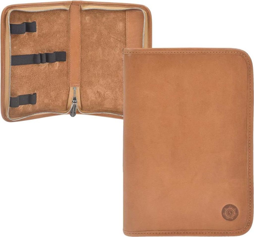 Sonnenleder Stiftetui Leder Schlamper Stifteetui Etui Tasche Hauff naturbraun 801-405-01