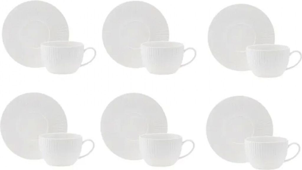 Karaca Seashell Teetassen Set für 6 Personen, 200ml Produktbild 