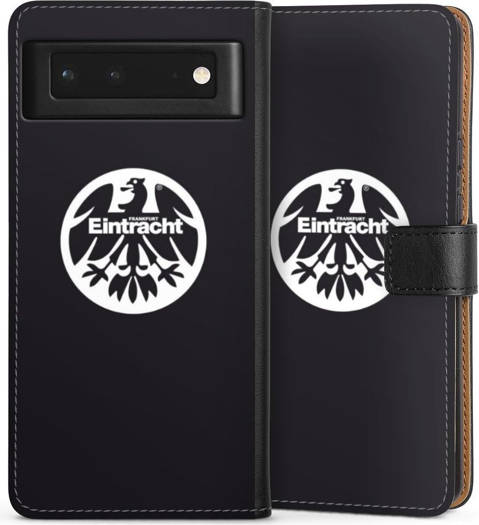 DeinDesign Klapphülle für Google Pixel 6 Handytasche Lederhülle Tasche Adler Eintracht Frankfurt Logo