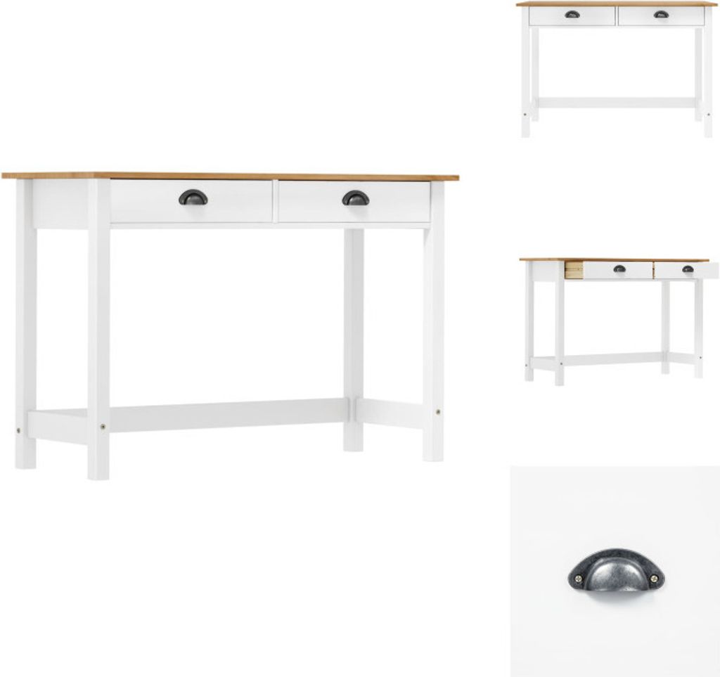 vidaXL Konsolentisch Hill mit 2 Schubladen 110x45x74 cm Produktbild 