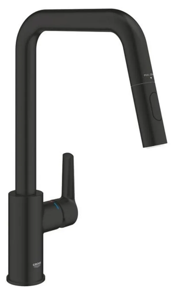 Robinet de Cuisine Noir Mat avec Douchette GROHE Start 306312430 Neuf