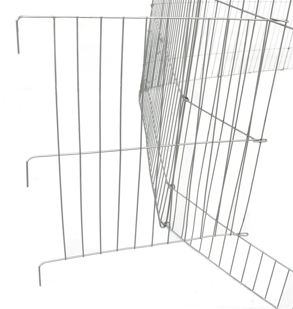 Grand Parc pour Poules et Oies 204cm - Enclos de Jardin en Acier Mucola