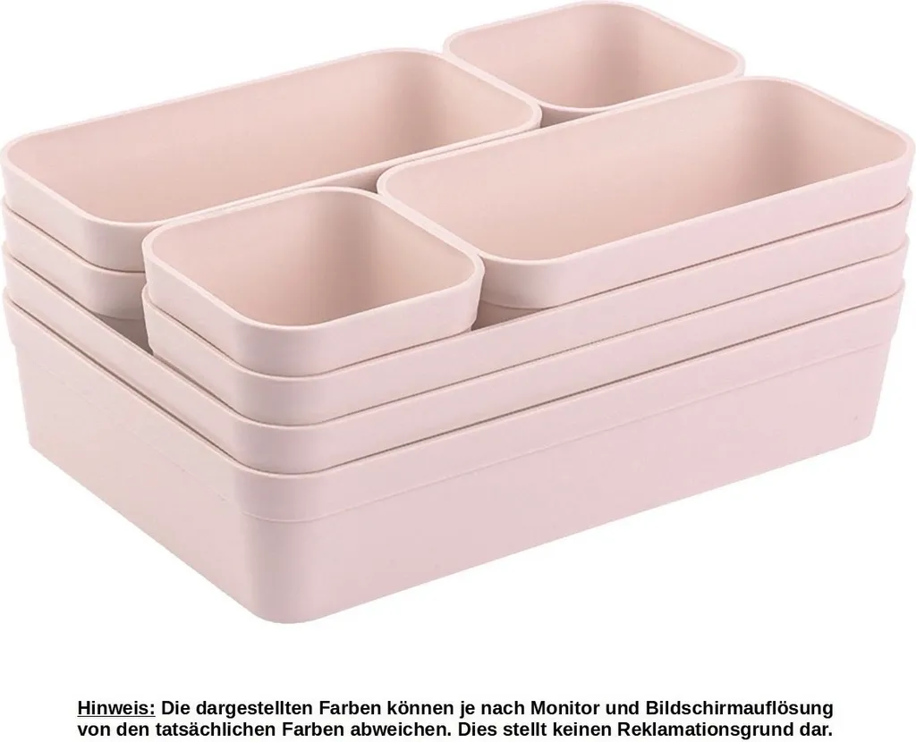Bac de rangement rose pour tiroir ENGELLAND idéal cosmétiques et bijoux - 2