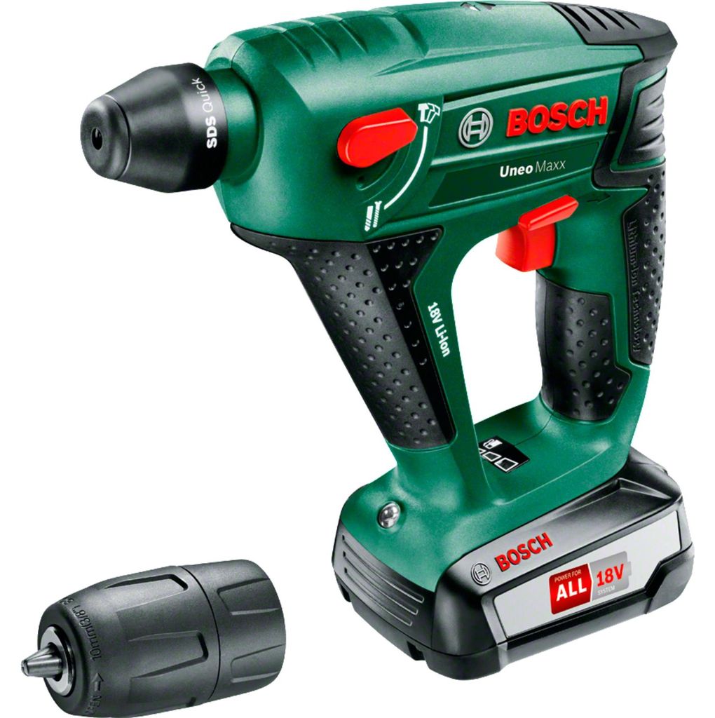 Bosch Uneo Maxx, Čierna, Zelená, Deep discharge, Obrázok produktu 