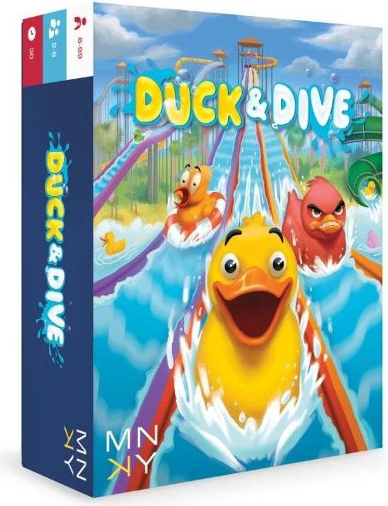 MNKY Entertainment Kartenspiel Duck & Dive für Kinder und Erwachsene