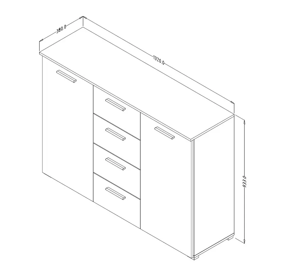 Commode de chambre MARCELA pour optimiser le rangement des vêtements