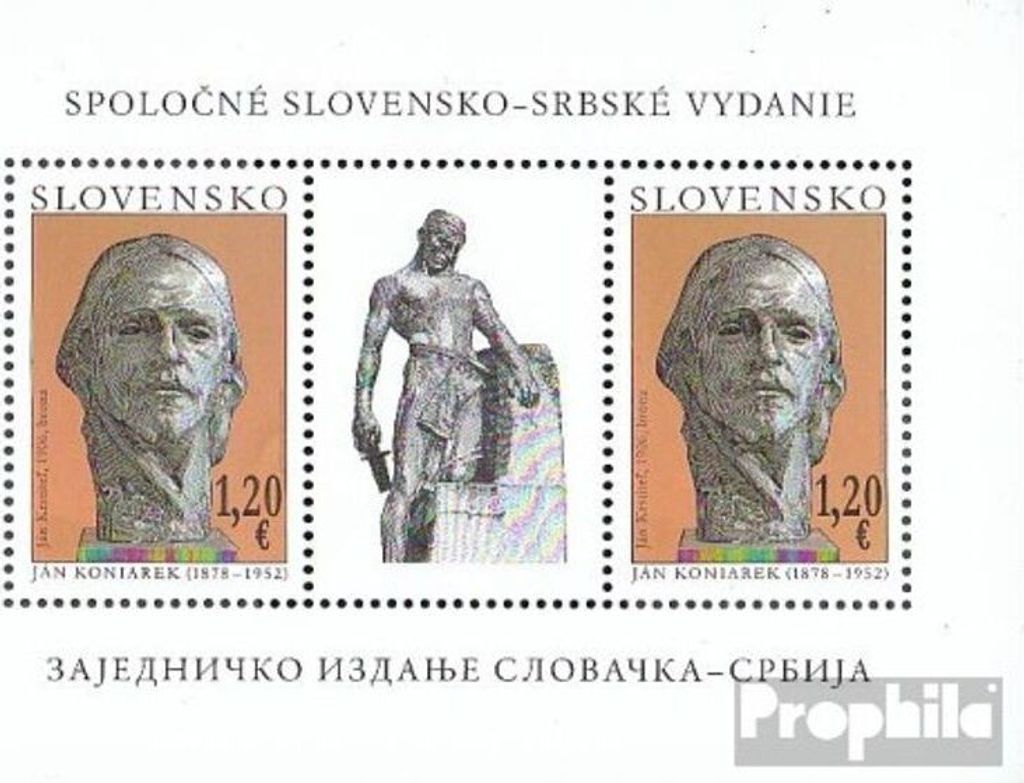 Briefmarken Slowakei 2012 Mi Block37 (kompl.Ausg.) postfrisch Koniarek