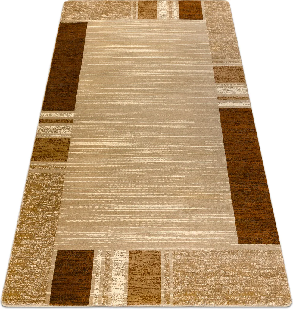 Tapis beige crème ROYAL FB23 motif cadre 180x270 cm haute qualité