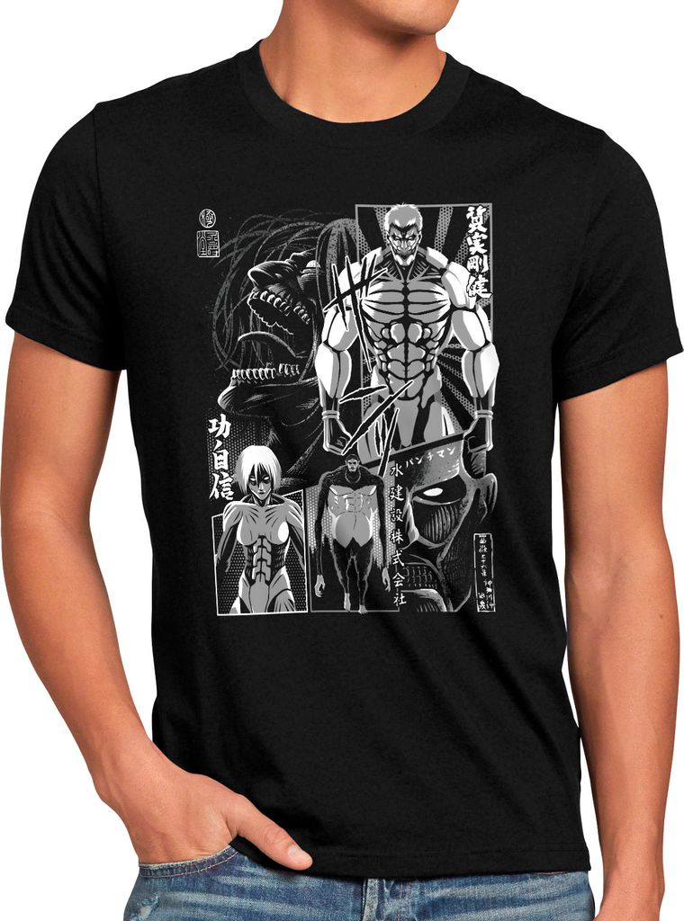 A.N.T. Gigant Nippon Herren T-Shirt attack anime japan manga on titan aot