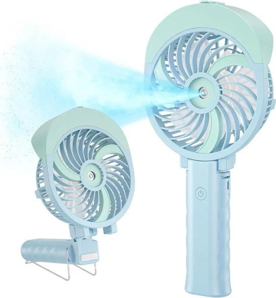 Petit Ventilateur USB à Vapeur d'Eau Portable et Rechargeable Blanc