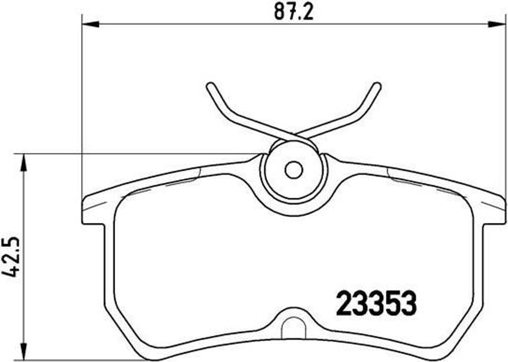 BREMBO P 24 047 Bremsbelagsatz, Scheibenbremse OE 1075565 kompatibel mit Focus, Fiesta