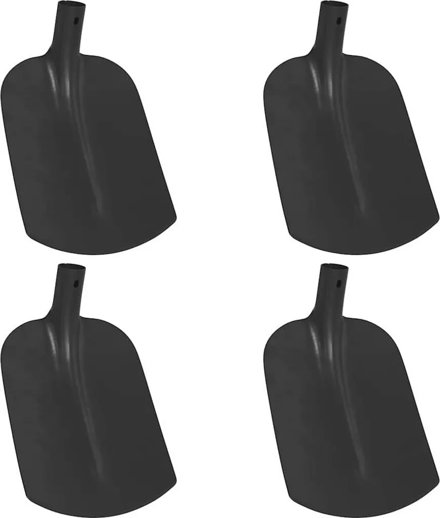Tête de pelle de remplacement en acier noir lot de 4 pcs rigides