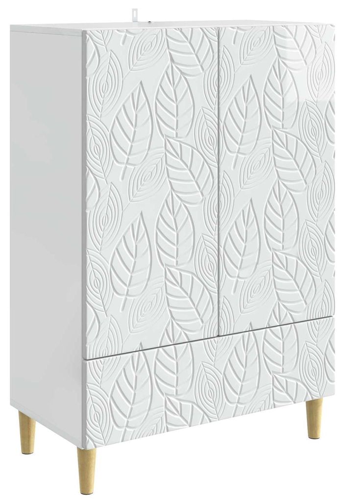 Sideboard Hochglanz Weiß 66 x 34,5 x 95 cm Holzwerkstoff