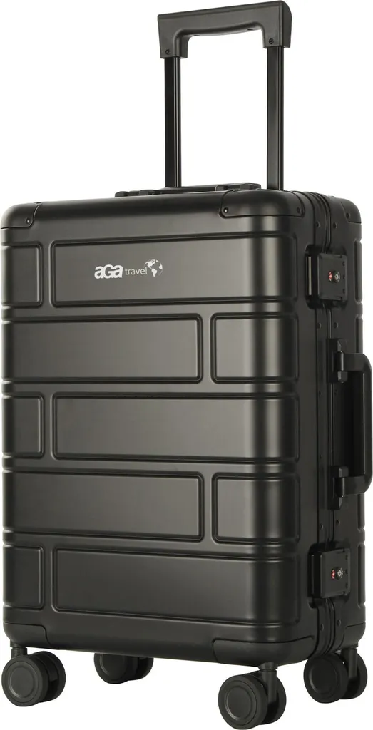 Valise Aga Travel MR4678 Noire Ultra Résistante avec 4 Roulettes