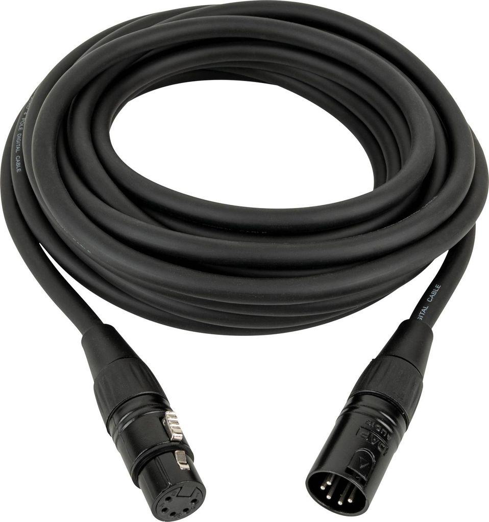 DAP FL86 - DMX/AES-EBU XLR/M 5P to XLR/F 5P 3 m