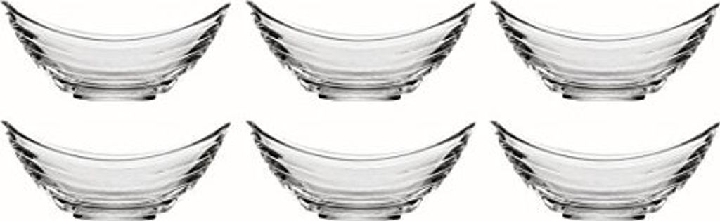 Eisschalen Glas Schiffchen