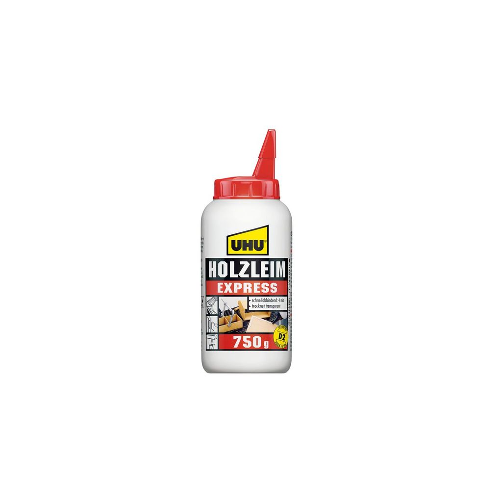 UHU Holzleim Express D2 lösemittelfrei 750 g Flasche Produktbild