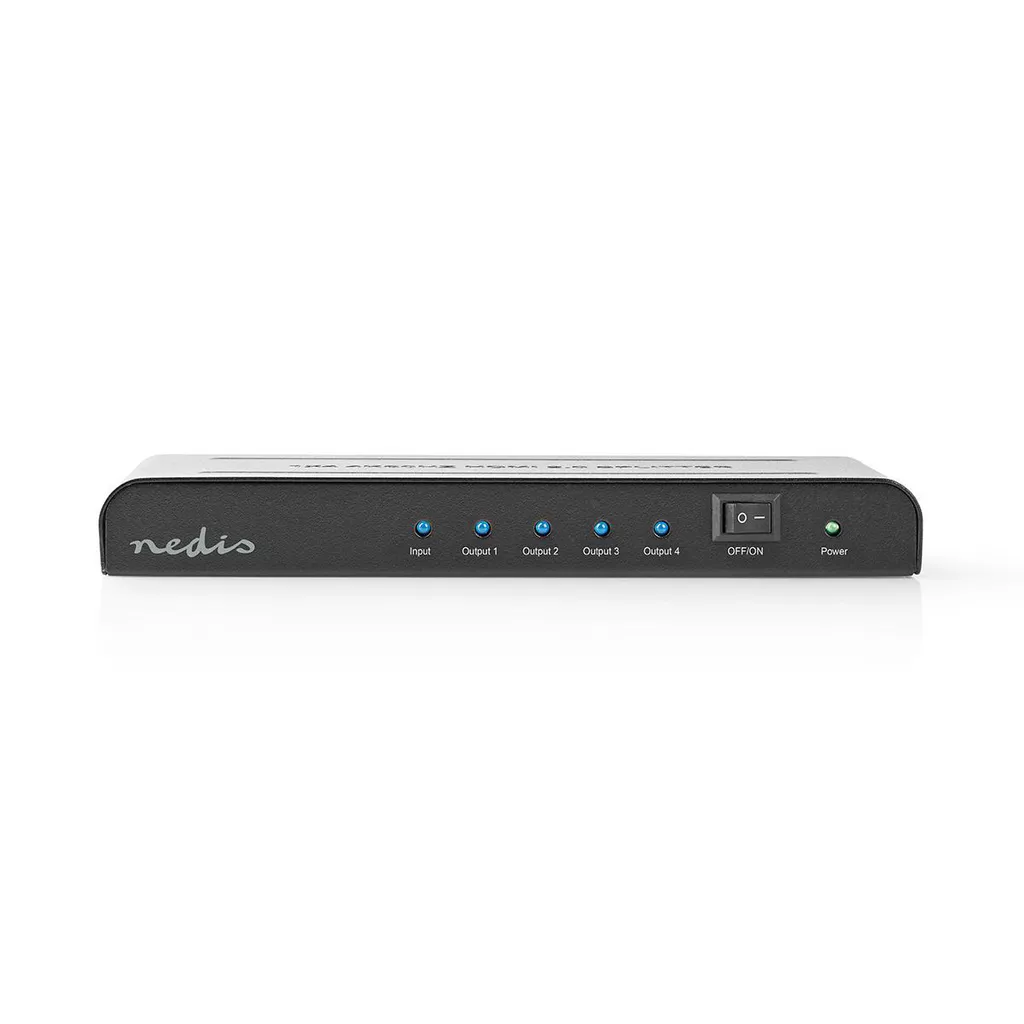 Multiprise HDMI 4 Ports pour Gaming et Home-Cinéma 4K - Splitter Actif Métal