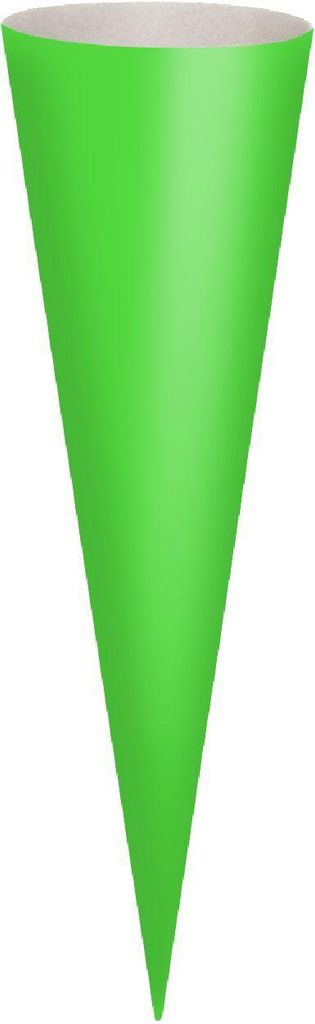 Goldbuch Bastelschultüte ohne Filzverschluss Neongrün 19x70 Produktbild 