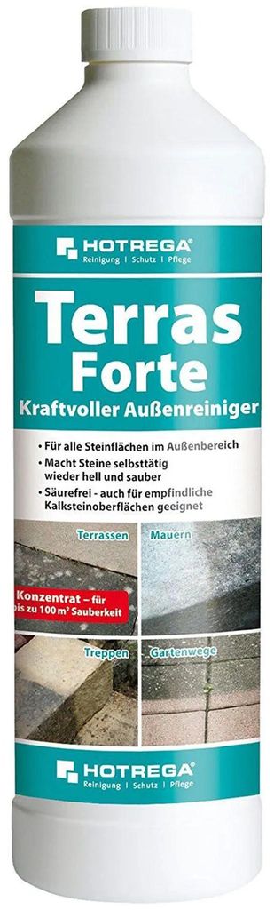 HOTREGA Terras Forte 1 Liter Kraftvoller Außenreiniger Produktbild 