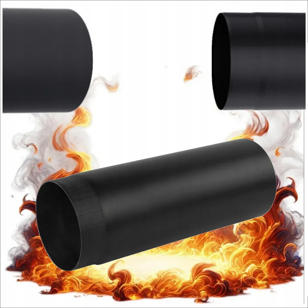 Tubo Fumi Stufa 150mm Nero 0.25m Acciaio 2mm | Canale da Fumo Professionale