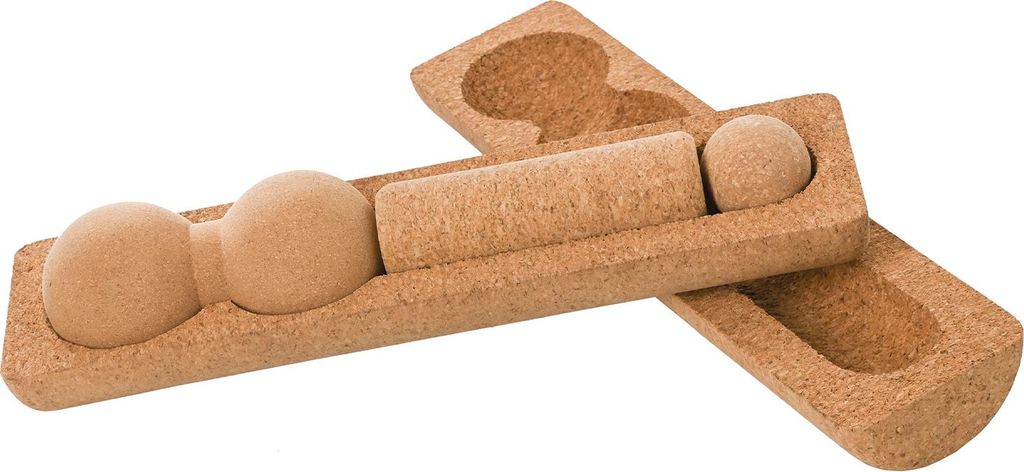 F2 Balance Board Zubehör Kork Multi Roll Set Korkrollen und Bälle Natur