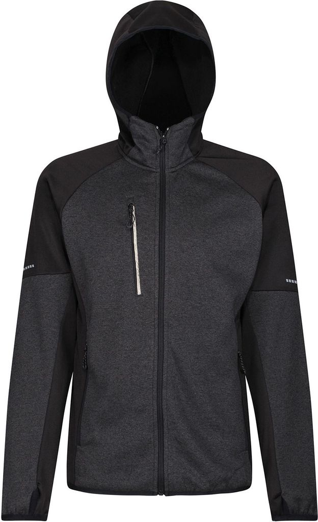 Regatta - "X-Pro Coldspring II" Fleecejacke für Herren PC4252 (XL) (Schwarz/Grau meliert)