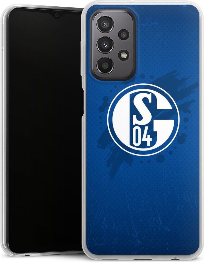 DeinDesign Slim Hülle für Samsung Galaxy A23 5G Silikon Case Ultra Dünn Handyhülle Bundesliga FC Schalke 04 Offizielles Lizenzprodukt