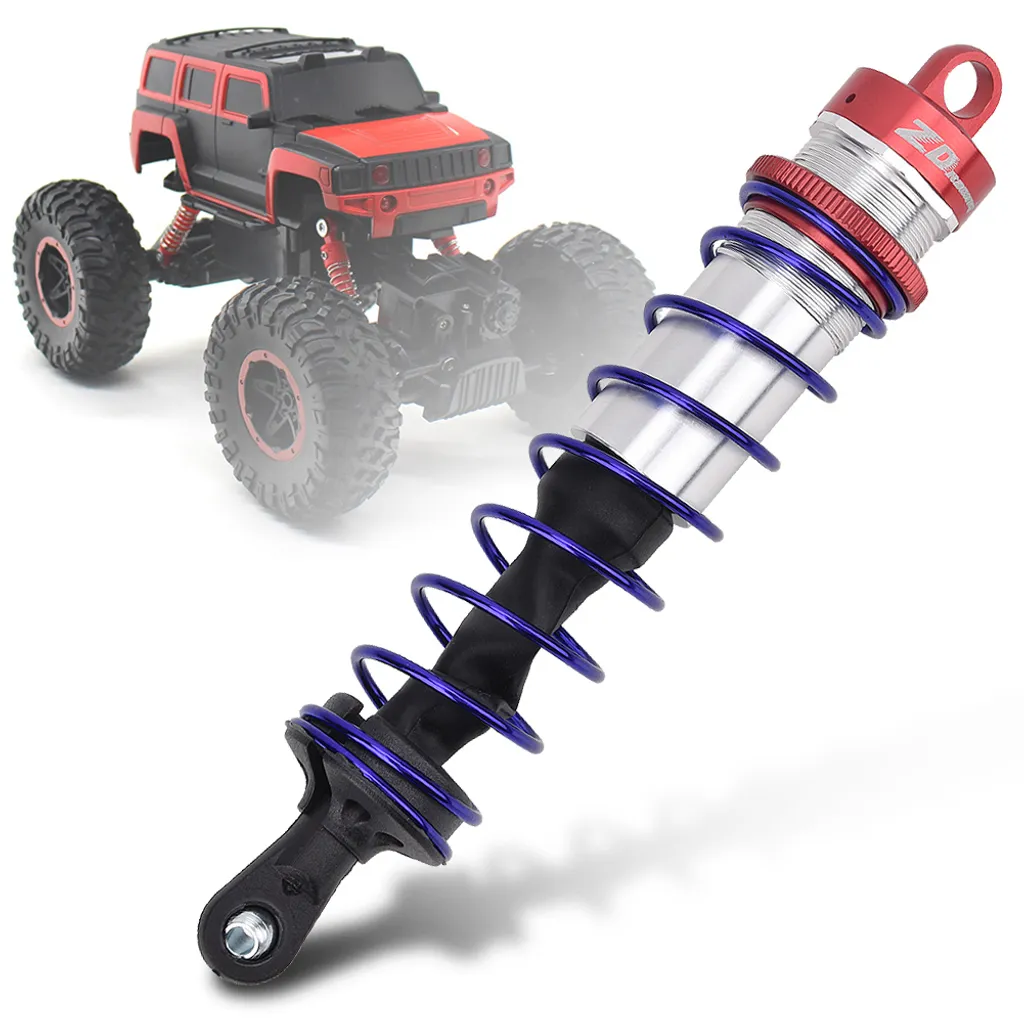 4 Amortisseurs Suspension Aluminium Pour 1/8 RC – Compatible HSP, JLB, EM Racing, ZD Racing Pièces Détachées Truck RC