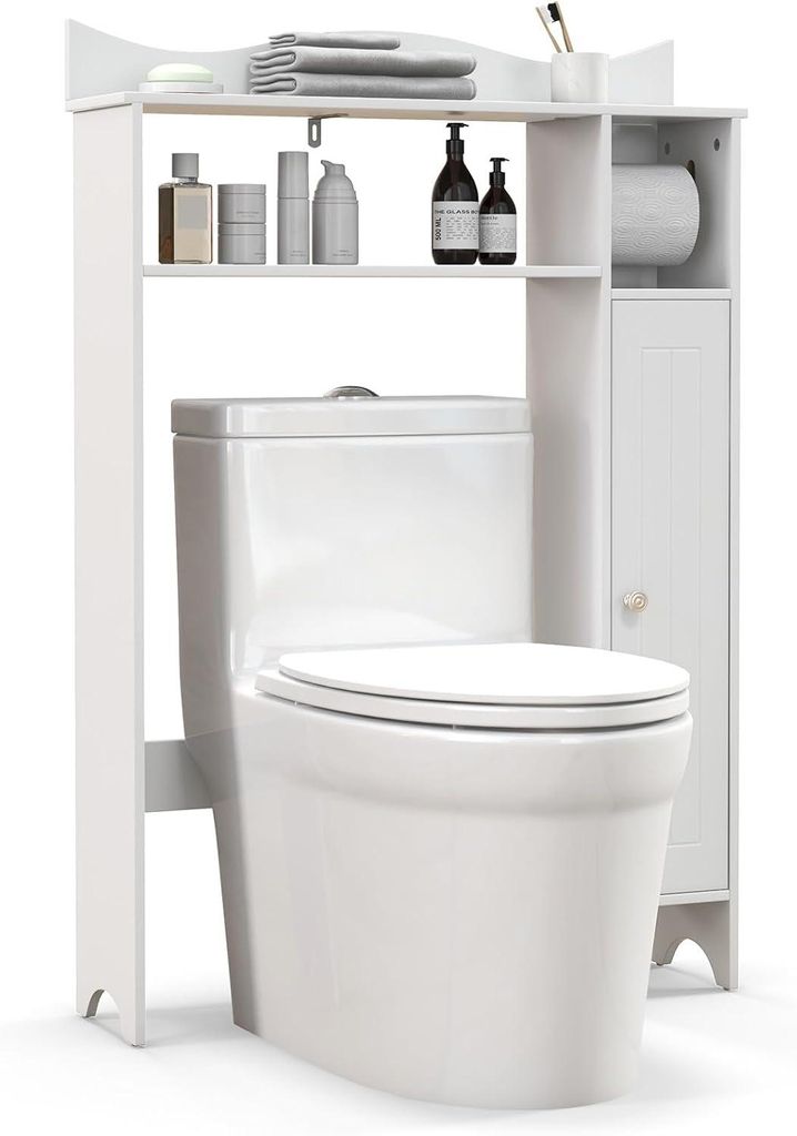 COSTWAY 75,5x20x110cm Toilettenschrank Bad Überbauschrank, Produktbild 